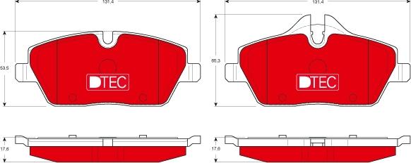 TRW GDB1611DTE - Bremžu uzliku kompl., Disku bremzes www.autospares.lv