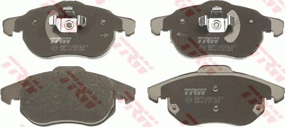 TRW GDB1613 - Тормозные колодки, дисковые, комплект www.autospares.lv