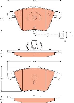 TRW GDB1689 - Тормозные колодки, дисковые, комплект www.autospares.lv