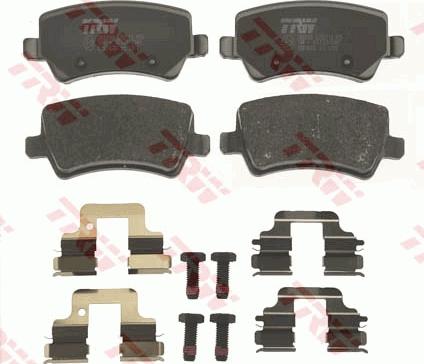 TRW GDB1685 - Тормозные колодки, дисковые, комплект www.autospares.lv