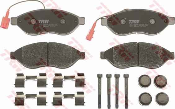 TRW GDB1681 - Brake Pad Set, disc brake www.autospares.lv