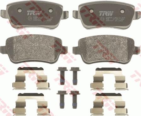 TRW GDB1637 - Тормозные колодки, дисковые, комплект www.autospares.lv