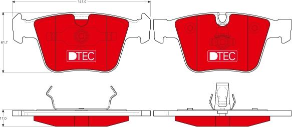 TRW GDB1675DTE - Bremžu uzliku kompl., Disku bremzes www.autospares.lv