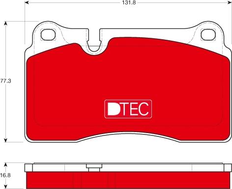 TRW GDB1670DTE - Bremžu uzliku kompl., Disku bremzes www.autospares.lv