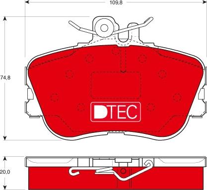 TRW GDB1094DTE - Bremžu uzliku kompl., Disku bremzes www.autospares.lv