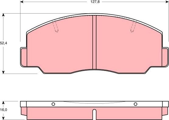 TRW GDB1096 - Bremžu uzliku kompl., Disku bremzes www.autospares.lv