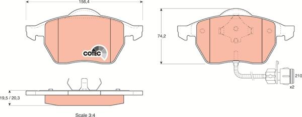 TRW GDB1049 - Тормозные колодки, дисковые, комплект www.autospares.lv