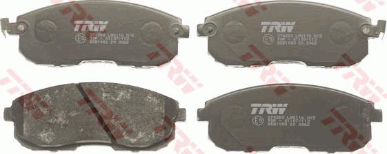 TRW GDB1003 - Bremžu uzliku kompl., Disku bremzes www.autospares.lv