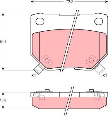 TRW GDB1007DT - Bremžu uzliku kompl., Disku bremzes www.autospares.lv