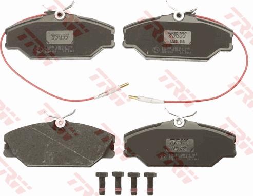 TRW GDB1030 - Brake Pad Set, disc brake www.autospares.lv