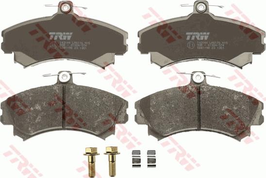 TRW GDB1198 - Brake Pad Set, disc brake www.autospares.lv