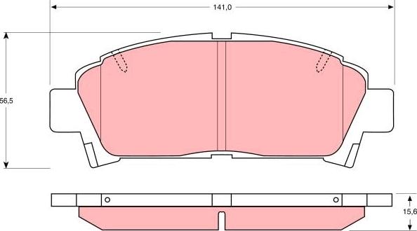 TRW GDB1145 - Bremžu uzliku kompl., Disku bremzes www.autospares.lv