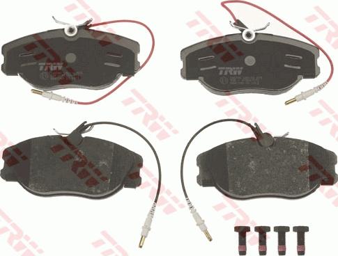 TRW GDB1148 - Brake Pad Set, disc brake www.autospares.lv