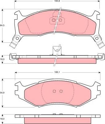 TRW GDB1158 - Bremžu uzliku kompl., Disku bremzes www.autospares.lv