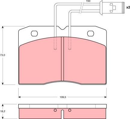 TRW GDB1152 - Bremžu uzliku kompl., Disku bremzes autospares.lv