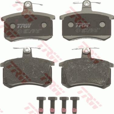 TRW GDB1163 - Тормозные колодки, дисковые, комплект www.autospares.lv