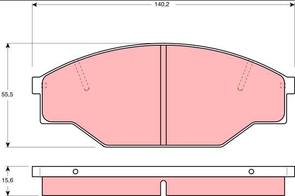 TRW GDB1181DT - Brake Pad Set, disc brake www.autospares.lv