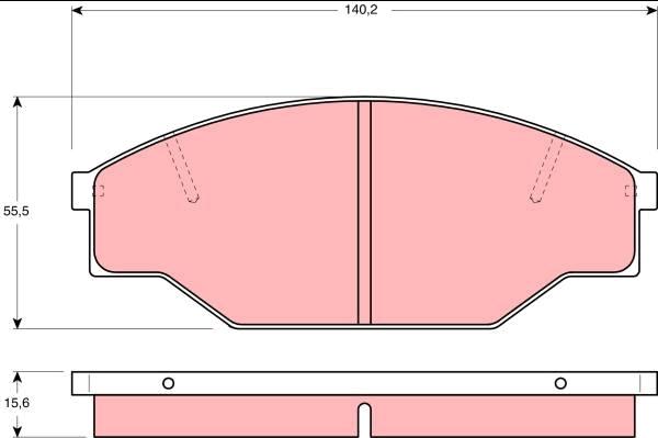 TRW GDB1181 - Bremžu uzliku kompl., Disku bremzes www.autospares.lv