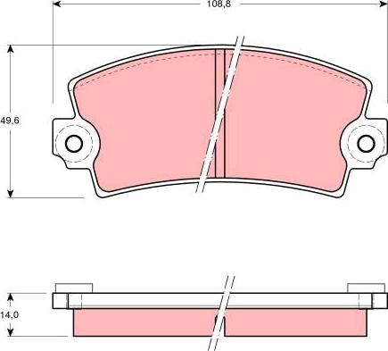 TRW GDB118 - Bremžu uzliku kompl., Disku bremzes autospares.lv