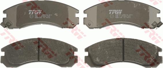 TRW GDB1126 - Brake Pad Set, disc brake www.autospares.lv