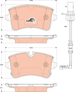 TRW GDB1867 - Brake Pad Set, disc brake www.autospares.lv