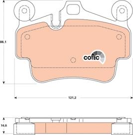 TRW GDB1836 - Bremžu uzliku kompl., Disku bremzes www.autospares.lv