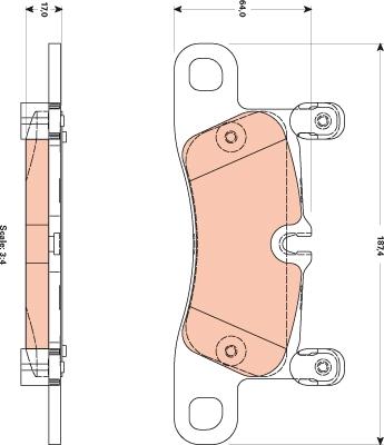 TRW GDB1876 - Bremžu uzliku kompl., Disku bremzes www.autospares.lv