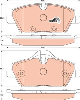 TRW GDB1870 - Bremžu uzliku kompl., Disku bremzes www.autospares.lv