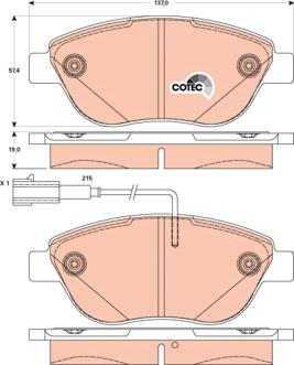 TRW GDB1878 - Bremžu uzliku kompl., Disku bremzes www.autospares.lv