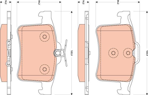 TRW GDB1877 - Bremžu uzliku kompl., Disku bremzes www.autospares.lv