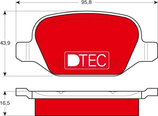 TRW GDB1396DTE - Bremžu uzliku kompl., Disku bremzes www.autospares.lv