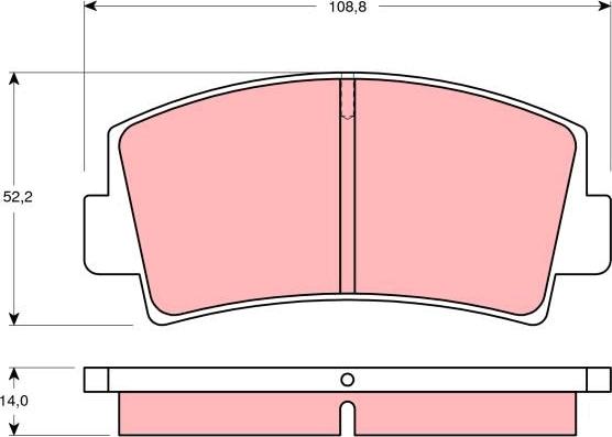 TRW GDB139 - Bremžu uzliku kompl., Disku bremzes www.autospares.lv