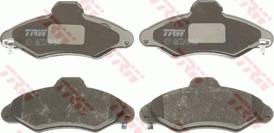 TRW GDB1349 - Тормозные колодки, дисковые, комплект www.autospares.lv