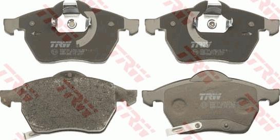 TRW GDB1342 - Тормозные колодки, дисковые, комплект www.autospares.lv