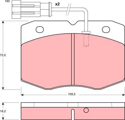 TRW GDB1356 - Bremžu uzliku kompl., Disku bremzes autospares.lv