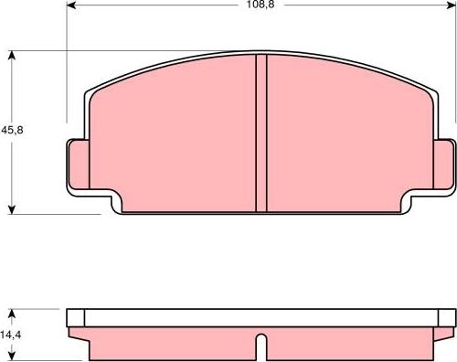 TRW GDB130 - Bremžu uzliku kompl., Disku bremzes autospares.lv