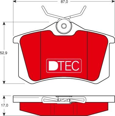 TRW GDB1330DTE - Brake Pad Set, disc brake www.autospares.lv