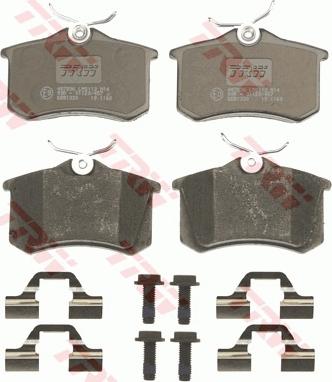 TRW GDB1330 - Brake Pad Set, disc brake www.autospares.lv