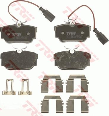 TRW GDB1326 - Brake Pad Set, disc brake www.autospares.lv