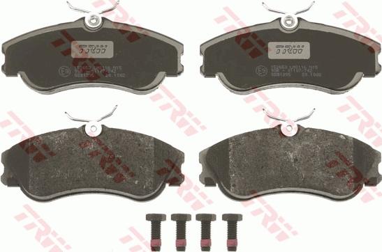 TRW GDB1295 - Brake Pad Set, disc brake www.autospares.lv