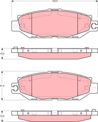 TRW GDB1240 - Bremžu uzliku kompl., Disku bremzes www.autospares.lv