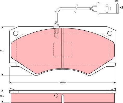 TRW GDB1248 - Bremžu uzliku kompl., Disku bremzes autospares.lv