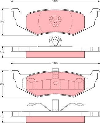 TRW GDB1234 - Bremžu uzliku kompl., Disku bremzes www.autospares.lv