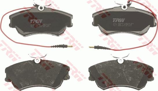 TRW GDB1270 - Тормозные колодки, дисковые, комплект www.autospares.lv