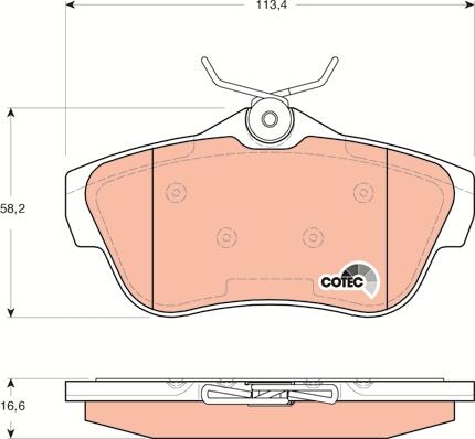 TRW GDB1740 - Bremžu uzliku kompl., Disku bremzes www.autospares.lv