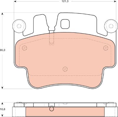 TRW GDB1742 - Bremžu uzliku kompl., Disku bremzes www.autospares.lv