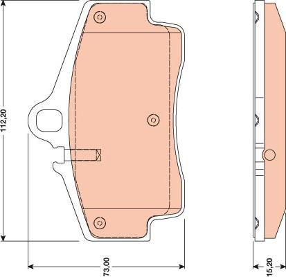 TRW GDB1757 - Тормозные колодки, дисковые, комплект www.autospares.lv