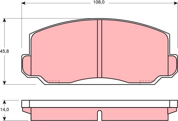 TRW GDB175 - Bremžu uzliku kompl., Disku bremzes www.autospares.lv