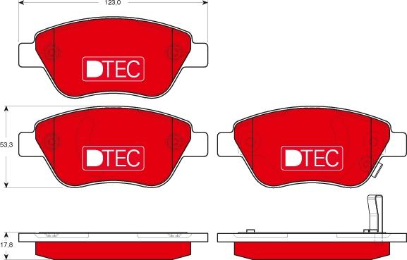 TRW GDB1700DTE - Brake Pad Set, disc brake www.autospares.lv