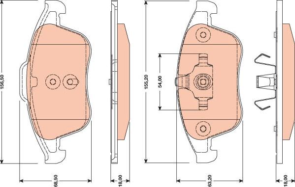 TRW GDB1788 - Bremžu uzliku kompl., Disku bremzes autospares.lv